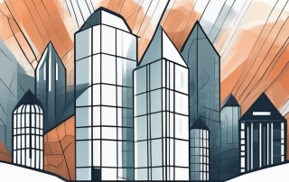 Various insurance policies represented as protective shields hovering over a stylized