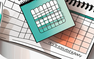 A calendar with a dental insurance card and a toothbrush