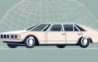 A car protected under a transparent shield