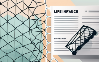 A life insurance policy document next to a safety net