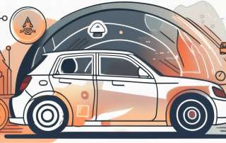 A car surrounded by a protective bubble