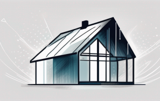 A house protected under a transparent shield
