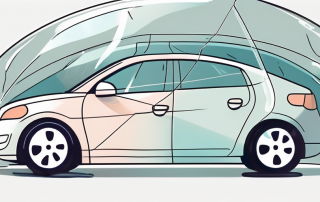 A car being shielded by a transparent