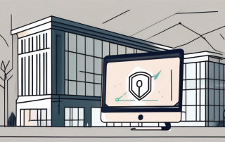 A building with a protective shield around it