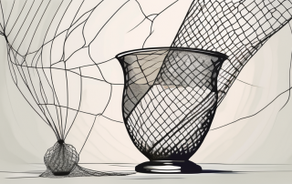 A broken vase and a safety net