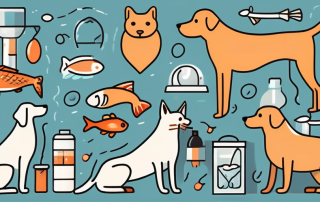 Various common pets such as a dog