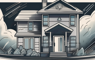 A house protected by a symbolic shield