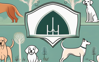 Several different breeds of dogs