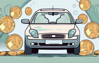 A car with a protective bubble around it