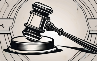 A shield and a gavel