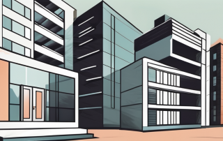 Several different types of buildings
