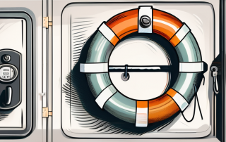 A secure safe with a life buoy inside