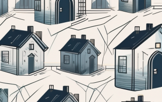 A secure home surrounded by a symbolic shield