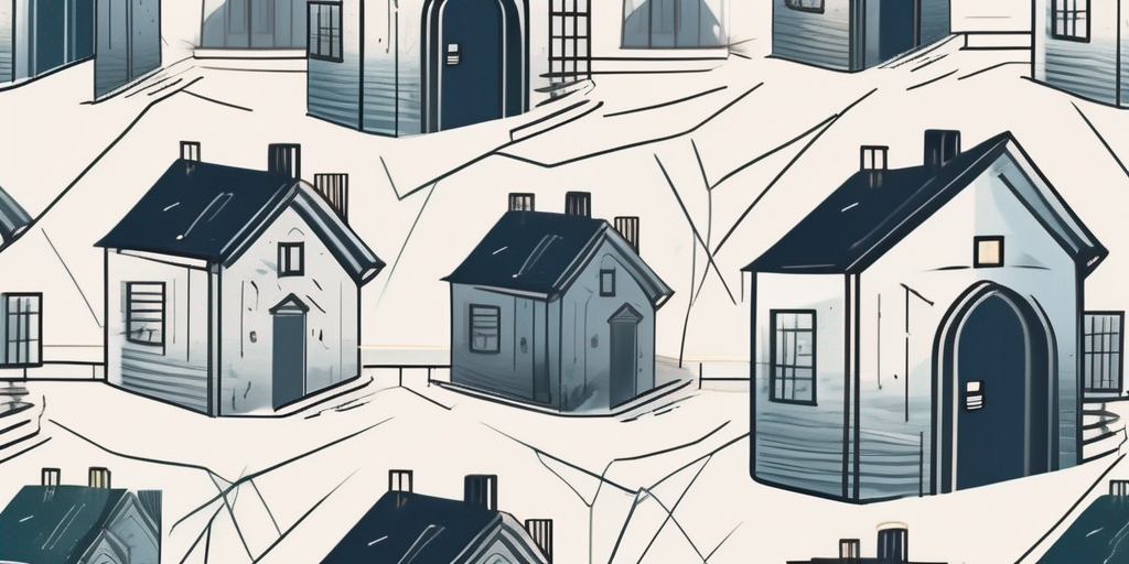A secure home surrounded by a symbolic shield