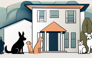 Various types of pets such as a dog