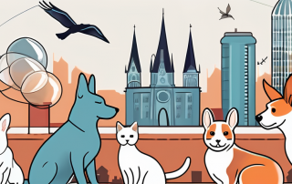 Various types of pets (such as a dog