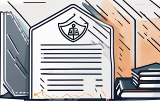A signed contract with an insurance policy icon beside it