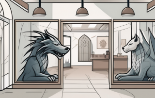 A veterinary clinic with a game of thrones themed decor