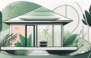 A wellness spa surrounded by nature