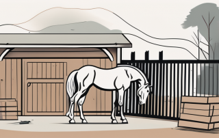 A horse in a stable setting