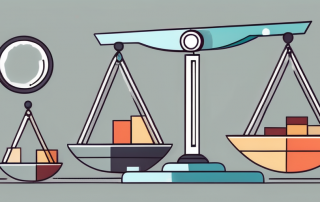 A balance scale comparing different insurance policies