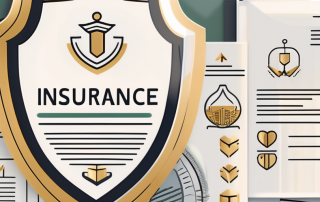 Several insurance policy documents with different symbols (like a shield