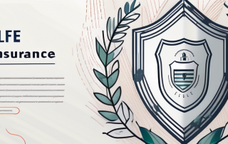 A life insurance policy document gently descending like a leaf