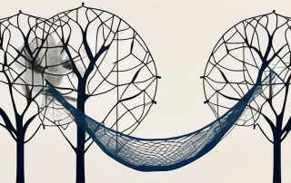 A safety net under a symbolic tree of life