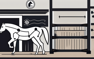 A horse in a stable