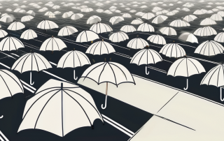 Several protective shields symbolizing different coverage aspects of liability insurance