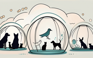 A variety of pets like a dog