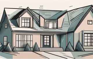 A house with a protective shield symbolizing insurance