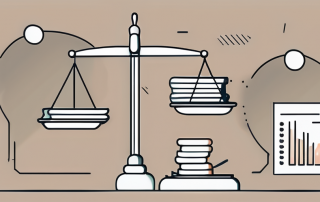 A balanced scale with insurance documents on one side and a speech bubble on the other