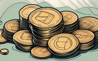 A safety net under a stack of coins
