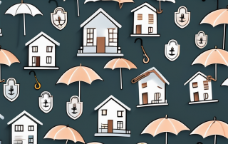 A typical house surrounded by various insurance protection symbols