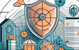 A safety net under a symbolic life insurance policy document