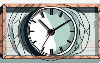 A clock wrapped in a medical bandage