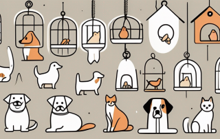 Various types of pets such as a dog