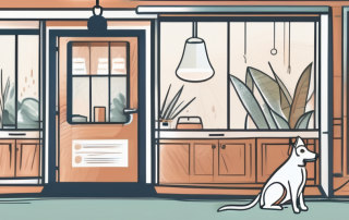 A veterinary clinic with a pet insurance policy document and a stethoscope