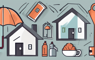 A variety of home-related items such as a key