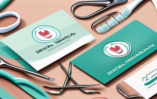 Two dental insurance cards overlapping each other