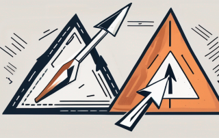 Two intersecting arrows