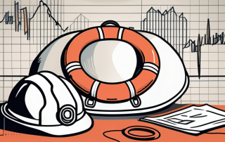 A lifebuoy and a safety helmet symbolizing protection