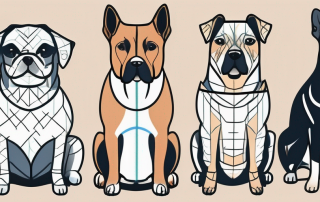 Several dogs of different breeds