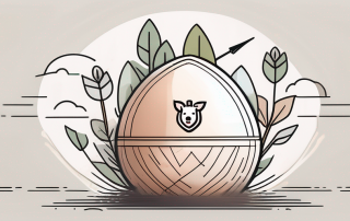 A sturdy and secure piggy bank sitting on a nest egg