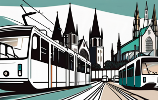 Various public transportation options in braunschweig