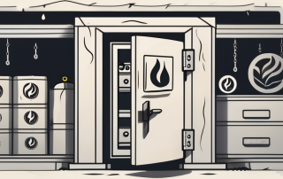 A life insurance policy in a closed safe
