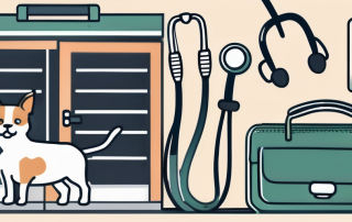 A pet owner's wallet with cash and a credit card next to a stethoscope