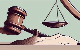 A scale balancing a gavel and a pensioner's hat