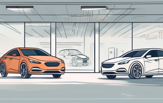 A car with different parts highlighted